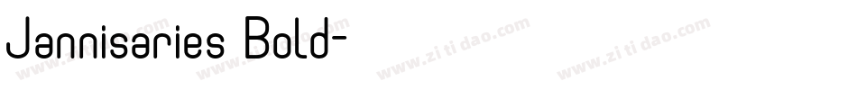 Jannisaries Bold字体转换